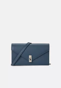 Сумка через плечо POLO ID LEATHER CHAIN WALLET AND BAG Ralph Lauren, цвет Lake Blue