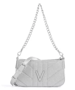 Сумка через плечо Portobello из полиуретана. Valentino Bags, серебряный