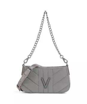 Сумка через плечо portobello полиуретан, полиэстер Valentino Bags, серебряный