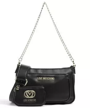 Сумка через плечо Pouch Charm из искусственной кожи Love Moschino, черный