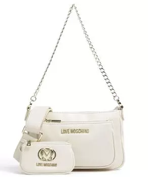 Сумка через плечо Pouch Charm из искусственной кожи Love Moschino, белый