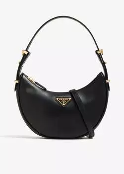 Сумка через плечо Prada Arqu Leather, черный