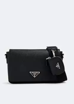 Сумка через плечо Prada Saffiano Leather, черный