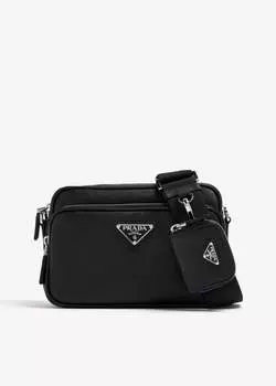 Сумка через плечо Prada Saffiano Leather, черный