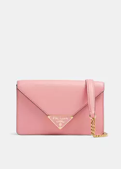 Сумка через плечо Prada Saffiano Leather, розовый