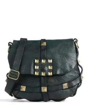 Сумка через плечо Prestige из зернистой яловой кожи. Campomaggi, зеленый