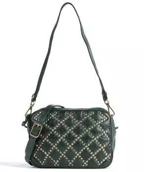 Сумка через плечо Prestige из зернистой яловой кожи. Campomaggi, зеленый