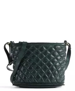 Сумка через плечо Prestige из зернистой яловой кожи. Campomaggi, зеленый