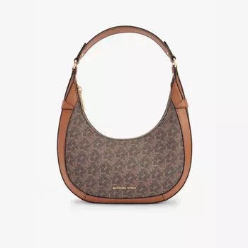Сумка через плечо Preston из холщовой ткани с монограммным принтом Michael Michael Kors, коричневый