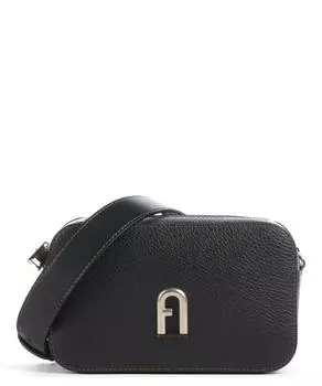 Сумка через плечо Primula Mini из зерненой телячьей кожи Furla, черный