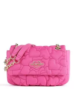 Сумка через плечо Puffy Heart искусственная кожа, полиэстер Love Moschino, розовый