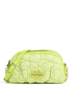 Сумка через плечо Puffy Heart полиэстер, искусственная кожа Love Moschino, зеленый