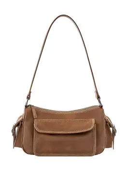 Сумка через плечо Pull&Bear Shoulder Bag, коричневый
