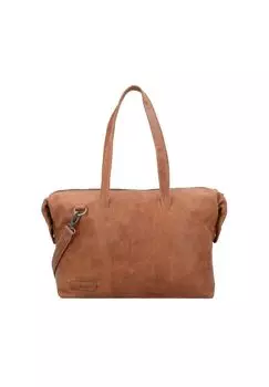 Сумка через плечо Pure Caithness из кожи с отделением для ноутбука 40 см PLEVIER, цвет Cognac