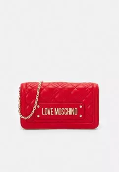 Сумка через плечо QUILTED BAG CHAIN Love Moschino, красный