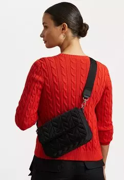 Сумка через плечо QUILTED MEDIUM STEVIE MESSENGER BAG Lauren Ralph Lauren, черный