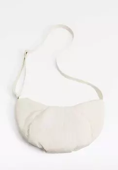 Сумка через плечо Quilted OYSHO, белая