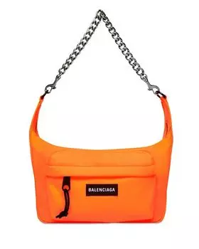 Сумка через плечо Raver среднего размера с цепочкой Balenciaga, цвет Orange