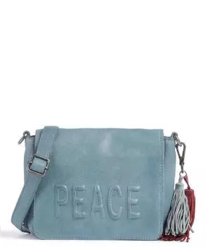 Сумка через плечо Reconciliation Road 3 из зернистой яловой кожи Taschendieb Wien, синий