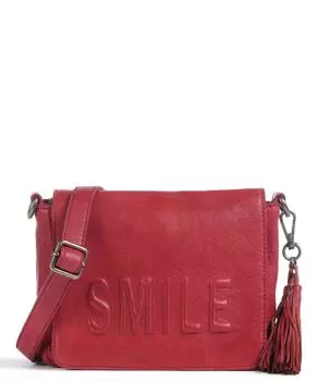 Сумка через плечо Reconciliation Road 3 из зернистой яловой кожи Taschendieb Wien, красный