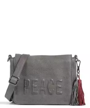 Сумка через плечо Reconciliation Road 3 из зернистой яловой кожи Taschendieb Wien, серый