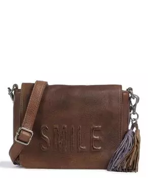 Сумка через плечо Reconciliation Road 3 из зернистой яловой кожи Taschendieb Wien, коричневый