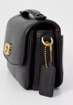 Сумка через плечо REFINED PEBBLE CASSIE CROSSBODY COACH, черный