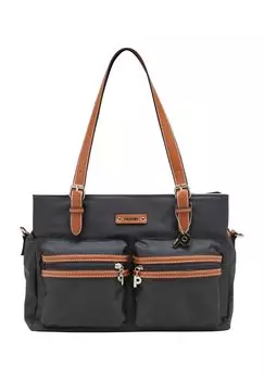 Сумка через плечо, ремень через плечо, внешние карманы, женская PICARD, антрацит