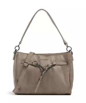 Сумка через плечо Ride easy из зернистой кожи Fredsbruder, серый