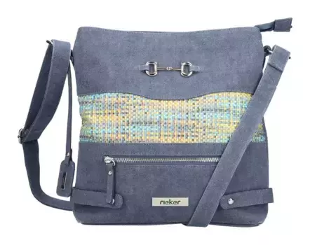 Сумка через плечо Rieker "Лен/Рафия" с ремнем через плечо, цвет Mare/Blau-Multi