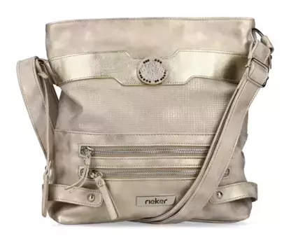 Сумка через плечо Rieker с практичным задним отделением на молнии, цвет Goldfarben