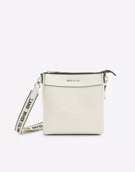 Сумка через плечо River Island Embossed кремового цвета