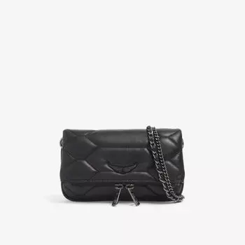 Сумка через плечо Rock из нанокожи Zadig&Voltaire, цвет noir