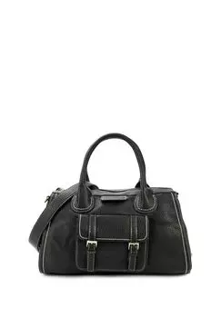 Сумка через плечо RODES со стильными, подчеркивающими декоративными швами HARPA, цвет Eclipse Black