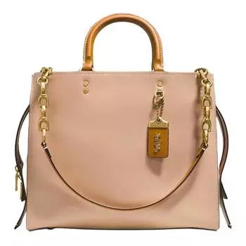 Сумка через плечо Rogue Leather, женская, цвет абрикос COACH