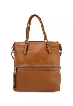 Сумка через плечо ROVA с красивым металлическим эффектом HARPA, цвет Butterscotch Brown