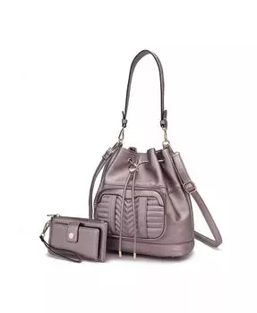 Сумка через плечо Ryder с кошельком от Mia K Mkf Collection, серебряный