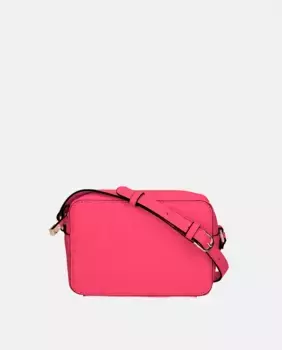 Сумка через плечо с эффектом сафьяна LIUJO, фуксия