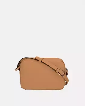 Сумка через плечо с эффектом сафьяна LIUJO, цвет Camel