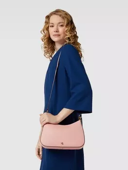 Сумка через плечо с аппликацией этикетки, модель "DANNI" Lauren Ralph Lauren, розовый