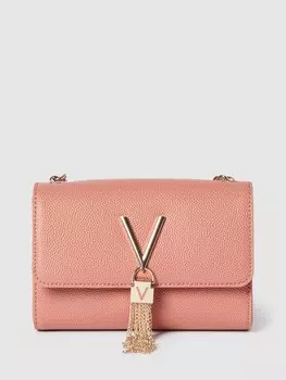 Сумка через плечо с аппликацией этикетки, модель "DIVINA" Valentino, пыльно-розовый