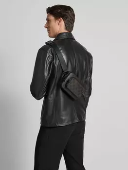 Сумка через плечо с аппликацией в виде этикетки, модель «Cortina Piazza Emir» JOOP! Collection, темно-коричневый