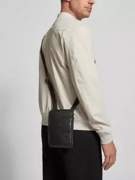 Сумка через плечо с этикеткой, модель «Гайд-парк» Strellson, черный