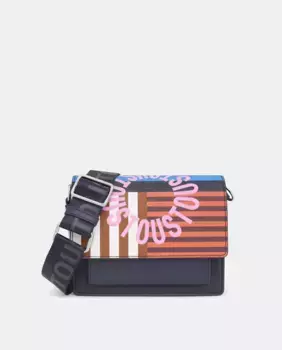 Сумка через плечо S Audree Hanna с клапаном Tous, темно-синий