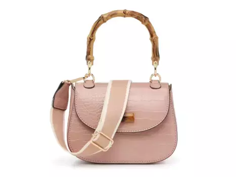 Сумка через плечо с бамбуковой ручкой Kelly & Katie, светло-розовый