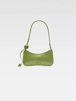 Сумка через плечо с бисером JACQUEMUS The Bisou Perle, зеленый