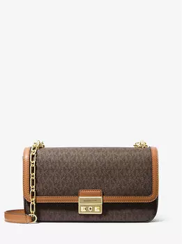 Сумка через плечо с большим фирменным логотипом Tribeca Michael Kors, мультиколор
