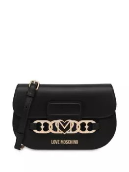 Сумка через плечо с цепочкой Love Moschino, черный