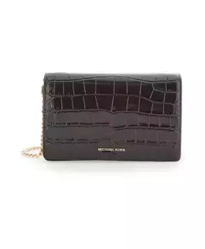 Сумка через плечо с цепочкой на клапане Michael Kors, коричневый