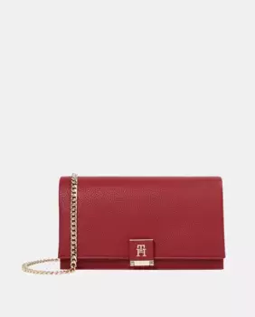 Сумка через плечо с цепочной ручкой Tommy Hilfiger, гранатовый